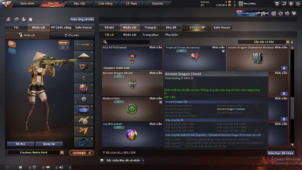 shop acc cf uy tin gia re